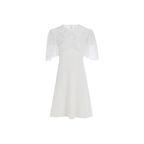 Marie Elie Светло-розовый Женские Короткие Платья с Рукавами