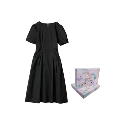 ANNECHEN Женские Платья с Короткими Рукавами