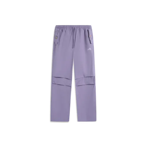 LINING x Forbidden City LIANMINGKUAN Серия китайской культуры Повседневные брюки Женские Светлый Темно-фиолетовый