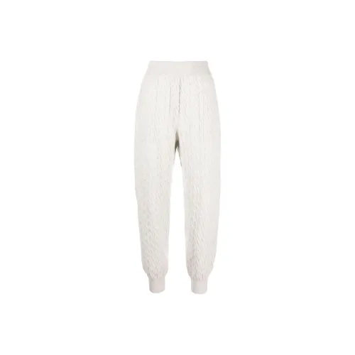 Brunello Cucinelli Белые Женские Вязаные Спортивные Брюки