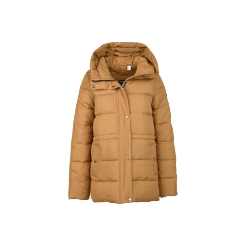 BARBOUR Хлопковый пуховик женский коричневый