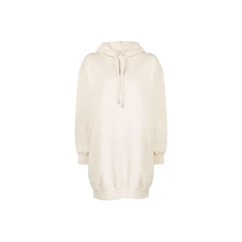 Off Бежевый Белый Женские Длинные Платья с Рукавами