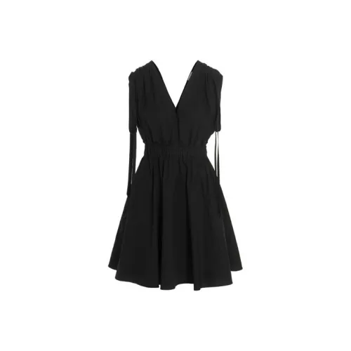 RED VALENTINO Черное Женское Платье без рукавов