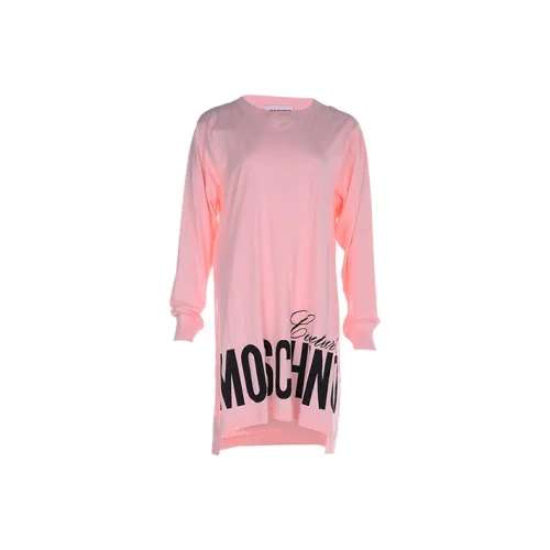 MOSCHINO Розовый Женские Длинные Платья с Длинными Рукавами