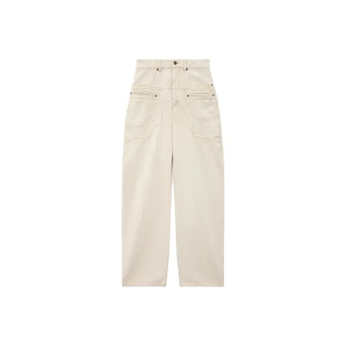 ISABEL MARANT ETOILE Бежевые Женские Джинсы