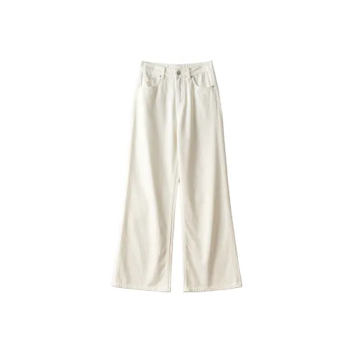 To The West Повседневные брюки Женские Белые