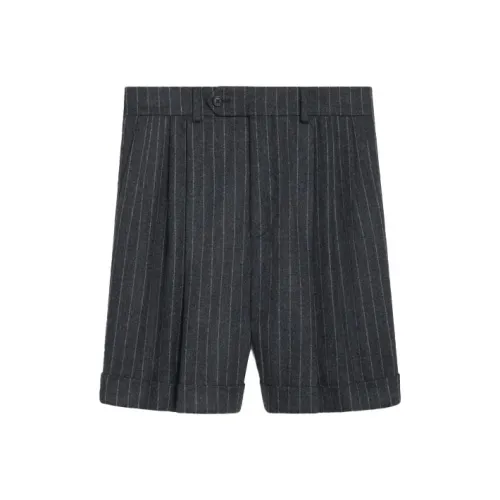 CELINE Повседневные шорты женские угольно-серого цвета