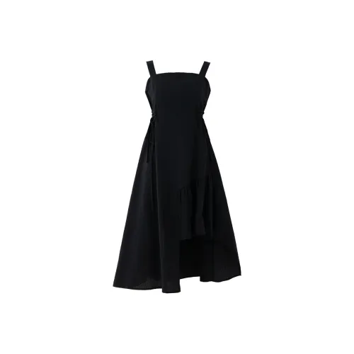 SOON FLOWER Юбка-платье Женское Черное