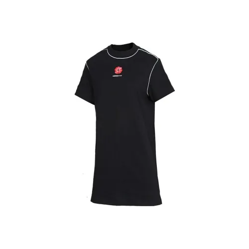 ADIDAS NEO Короткий рукав Платье Женское Черное