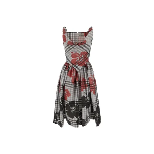 Vivienne Westwood Многоцветные Женские Короткие Платья с Рукавами