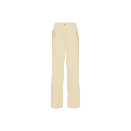 Elisabetta Franchi Повседневные брюки Женские Желтые