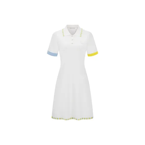 RARE Короткий рукав платье женское белое