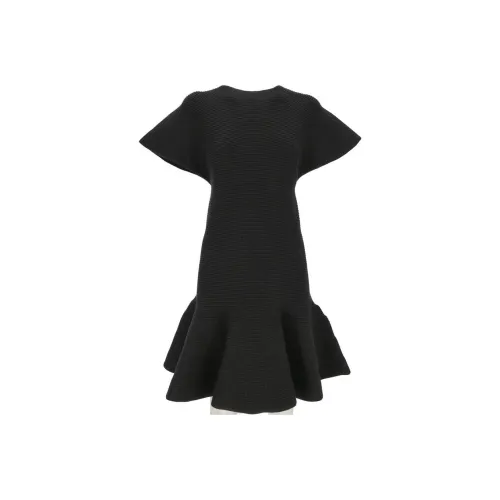 Alaia Короткий рукав Платье Женское Черное