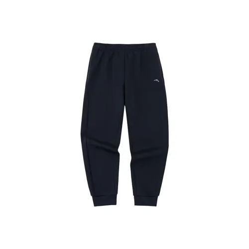 Anta ZONGXUNXILIE Черные Женские Вязаные Тренировочные Брюки