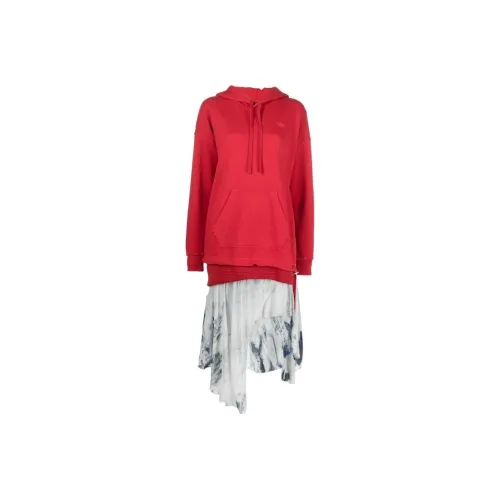 DIESEL Red Женские Длинные Рукава Платья