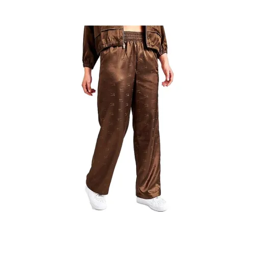 NIKE Коричневые Женские Вязаные Тренировочные Брюки