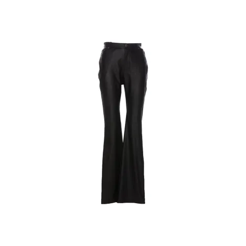 TWINSET Milano Кожаные брюки женские черные