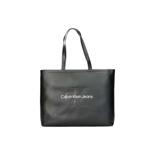 CALVIN KLEIN Полиуретан Тоут Сумка Сумка для покупок Сумка Сумка через плечо Женская Черная