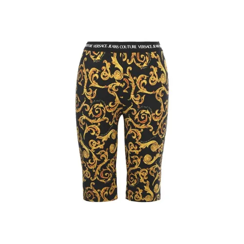 VERSACE JEANS COUTURE Повседневные шорты женские желтые