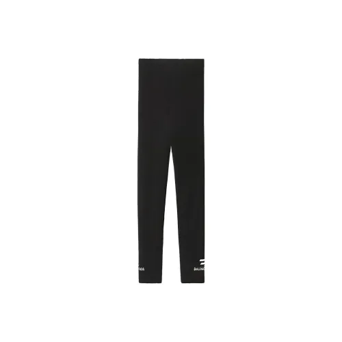 Balenciaga Leggings Slim Fit Женские Black