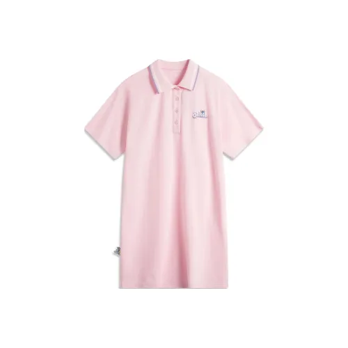 LiNing x Disney Короткий рукав Платье Женское Ying Розовый