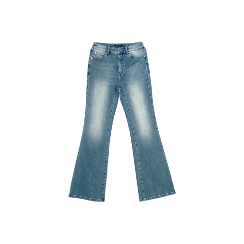 A21 Джинсы Женские Светло-Средне-Синие