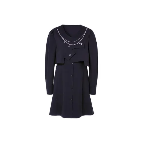 LOFT SHINE A Линия Юбка Платье Черный