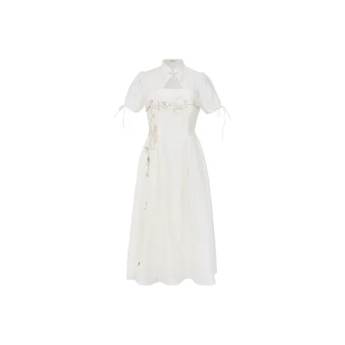 UNCLE PETERPAN Бежево-абрикосовый Женские Платья с Коротким Рукавом