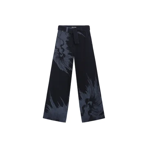 Angel Chen Синие Унисекс Джинсы