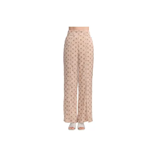 Blood Glitter Повседневные брюки Женские CAMEL Цветочный дизайн