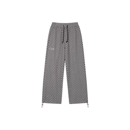 ASW ONLINE Повседневные брюки Женские Черный Серый Клетка