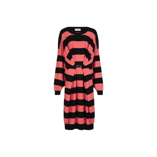 Sonia Rykiel Red Женские Длинные Рукава Платья