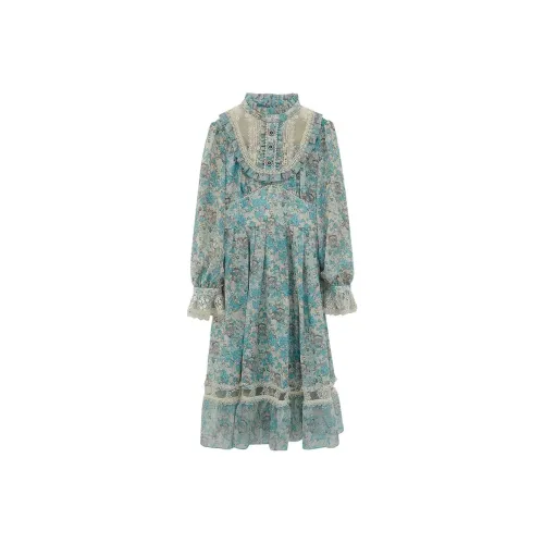 LULUALWAYS SS22 Платье Женское Зеленое