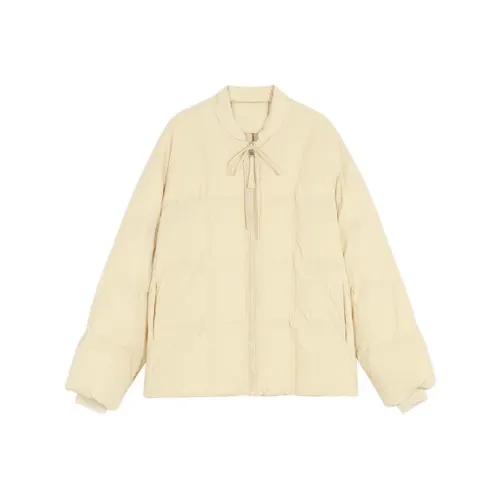 IDLE SOUL Хлопковый пуховик женский желтый