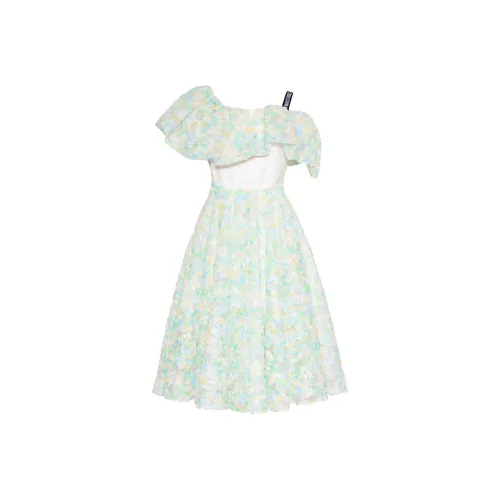 CHICCO MAO Зеленые Женские Платья без рукавов