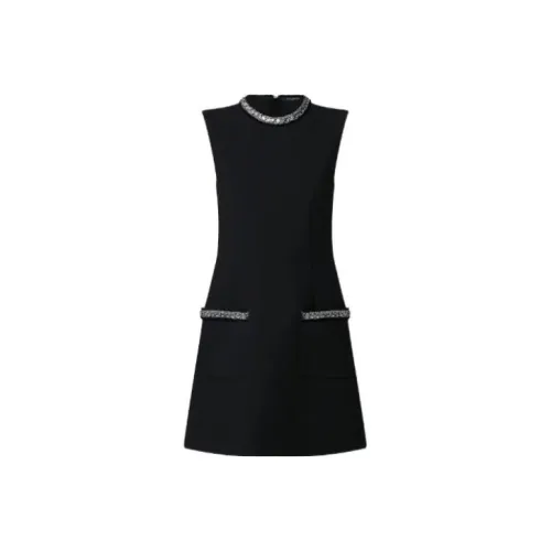 LOUIS VUITTON Новые ежеквартальные продукты LV Черные женские платья без рукавов