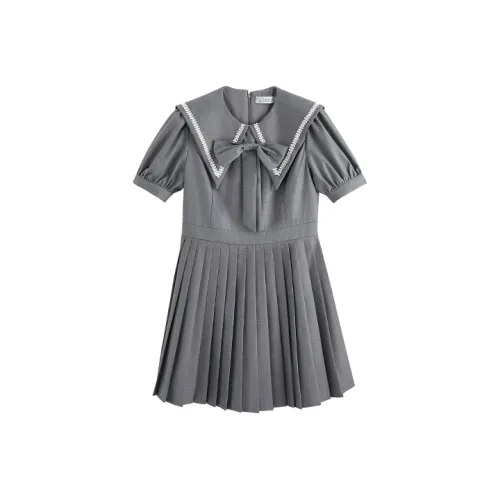 Luohua Candy Платье Женское Серое