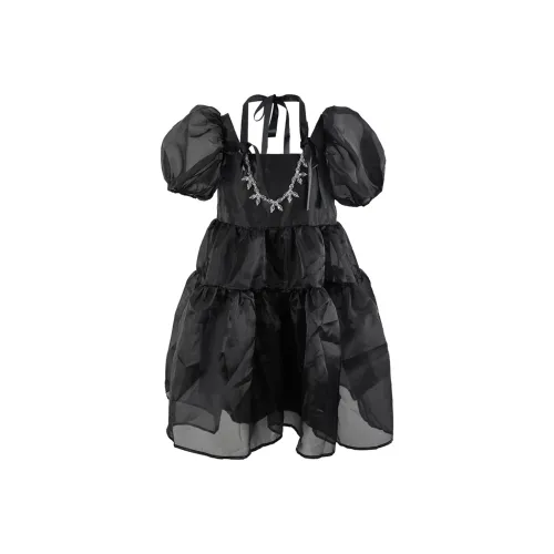 CLOUD SEASON Короткое платье с короткими рукавами женское