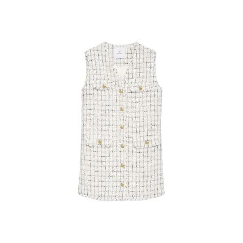 ANINE BING Белые Женские Платья без рукавов