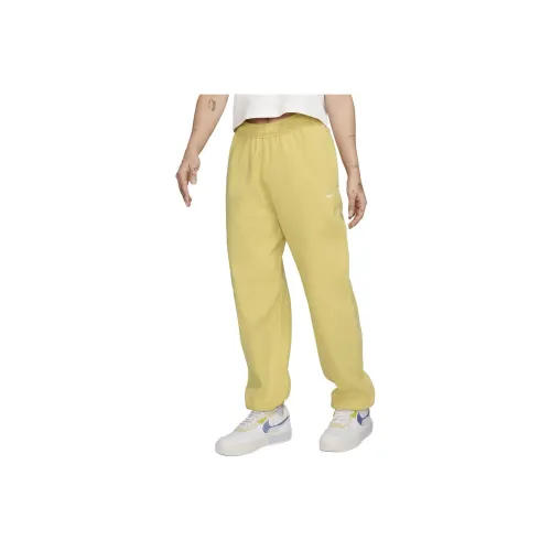 NIKE Сатурн Золотой Женские Вязаные Тренировочные Брюки