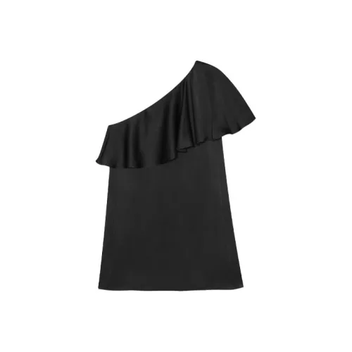 SAINT LAURENT Без рукавов Платье Женское Черное