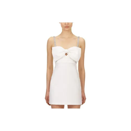 Self Портрет Slip Платье Женское Белое