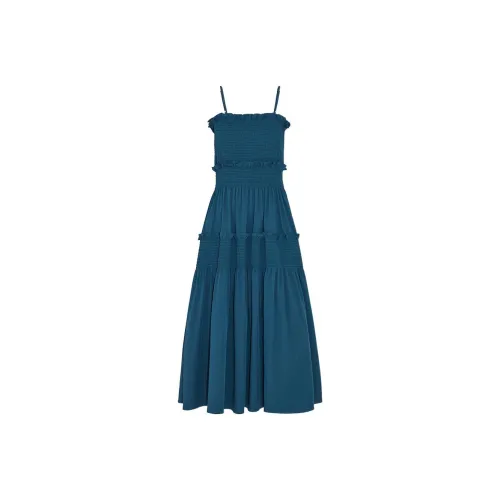 THE SEA LIFE Платье-камзол Керамика Синий