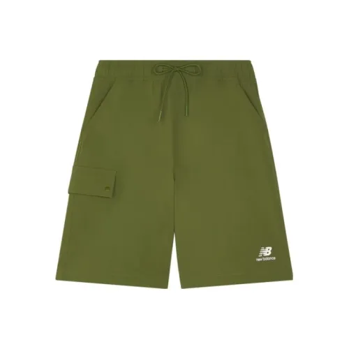 New Balance совместные повседневные шорты женские зеленые