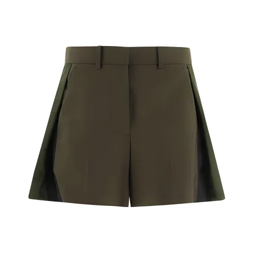 sacai Зеленые Женские Повседневные Шорты