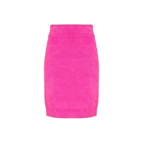 Helmut Lang Розовые Женские Вязаные Длинные Юбки
