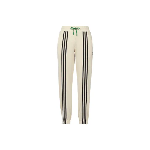 adidas originals 3 Stripes Бежевые Женские Вязаные Тренировочные Брюки
