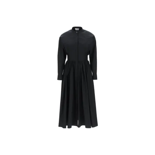 Alexander McQueen Black Женские Длинные Рукава Платья