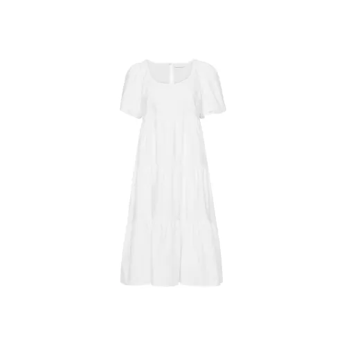 ARITZIA Little Moon Cenote Poplin Платье Короткий Рукав Платье Женское Белое Белый