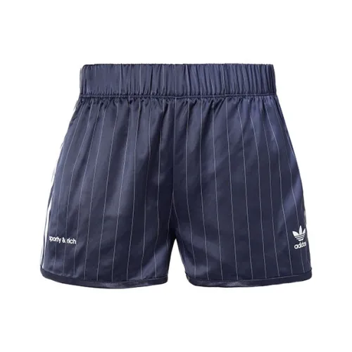 Adidas Originals SPORTY RICH Co Branded SS23 Повседневные шорты Женские Ink Black